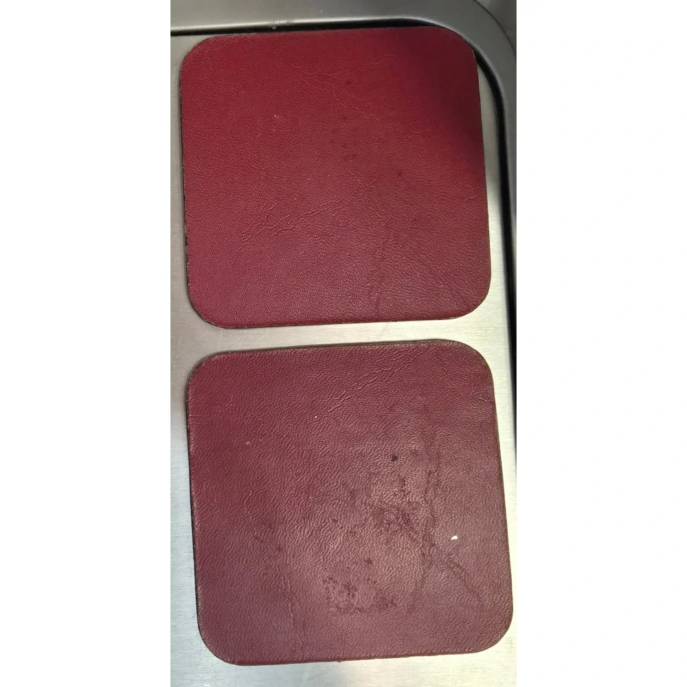 Vintage‎ Rome Italy Architectural Etching Coasters Set of 7 Red Backing Landmark